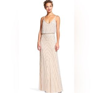 Adrianna Papell Beaded Maxi Dress